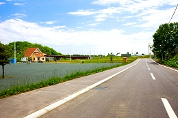 幅の広い道路