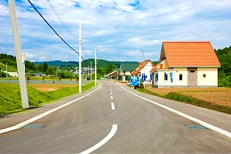 幅の広い道路